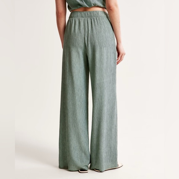 Abercrombie and Fitch Crinkle Textured Pull-On Pant XXS Long - Picture 5 of 5